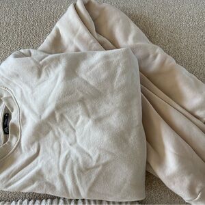 ZARA cream sweatpants set